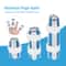 Aluminium Finger Splint Set With Three Sizes For Injury Support 0