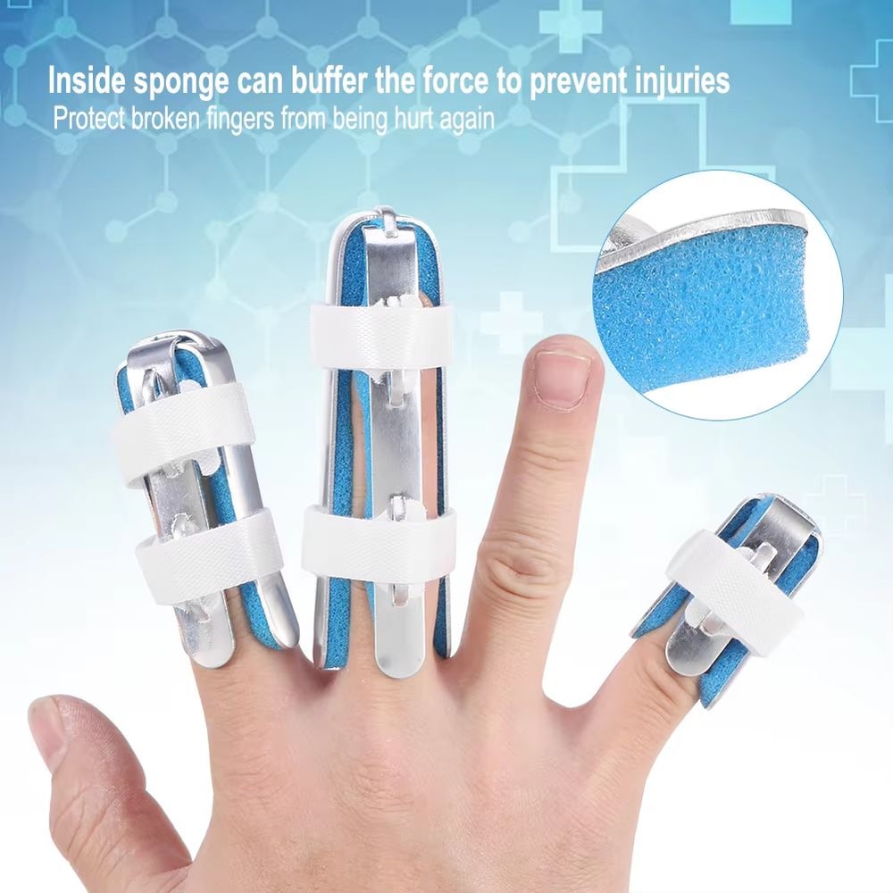 Aluminium Finger Splint Set With Three Sizes For Injury Support 2