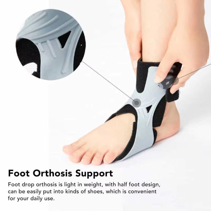 Adjustable Foot Drop Brace Ankle Support Orthosis Soft Posture Correcting AFO For Hemiplegia And W 0