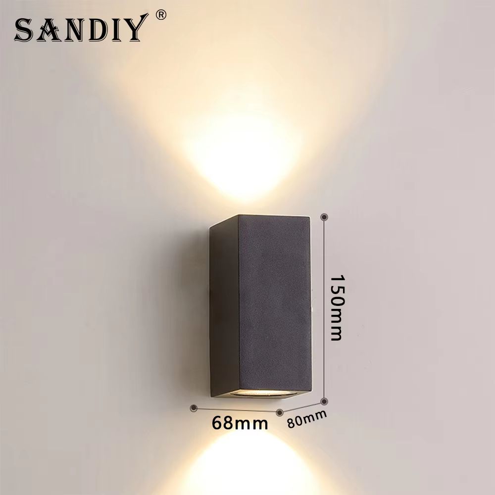 SANDIY Outdoor LED Garden Wall Lamp Up Down Light For Exterior Patio Porch Garage Gate Balcony Step 10