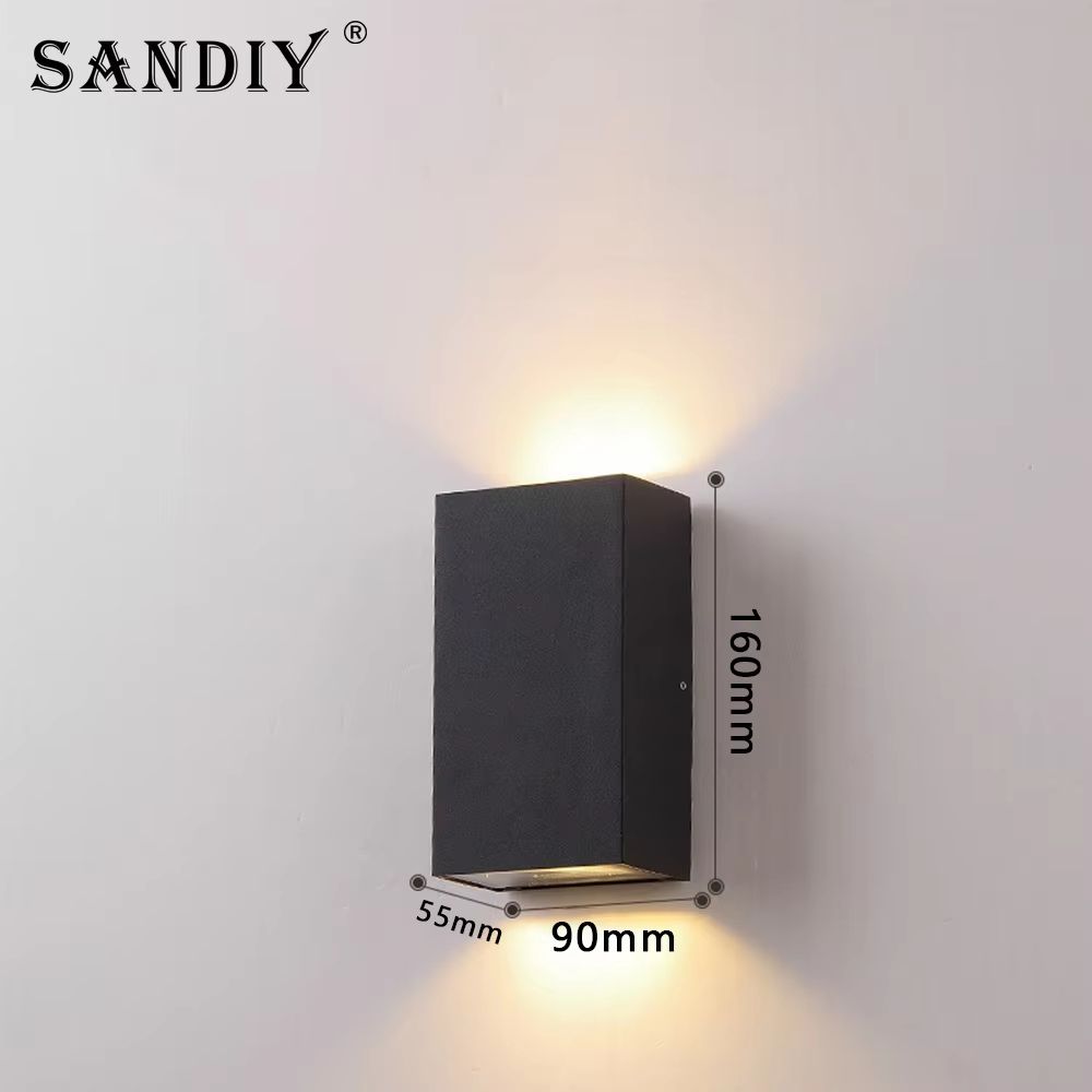 SANDIY Outdoor LED Garden Wall Lamp Up Down Light For Exterior Patio Porch Garage Gate Balcony Step 8