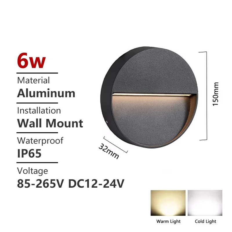 SANDIY Outdoor Waterproof LED Stair Light Wall Lamp Surface Mounted Terrace Porch Exterior Lightin 9