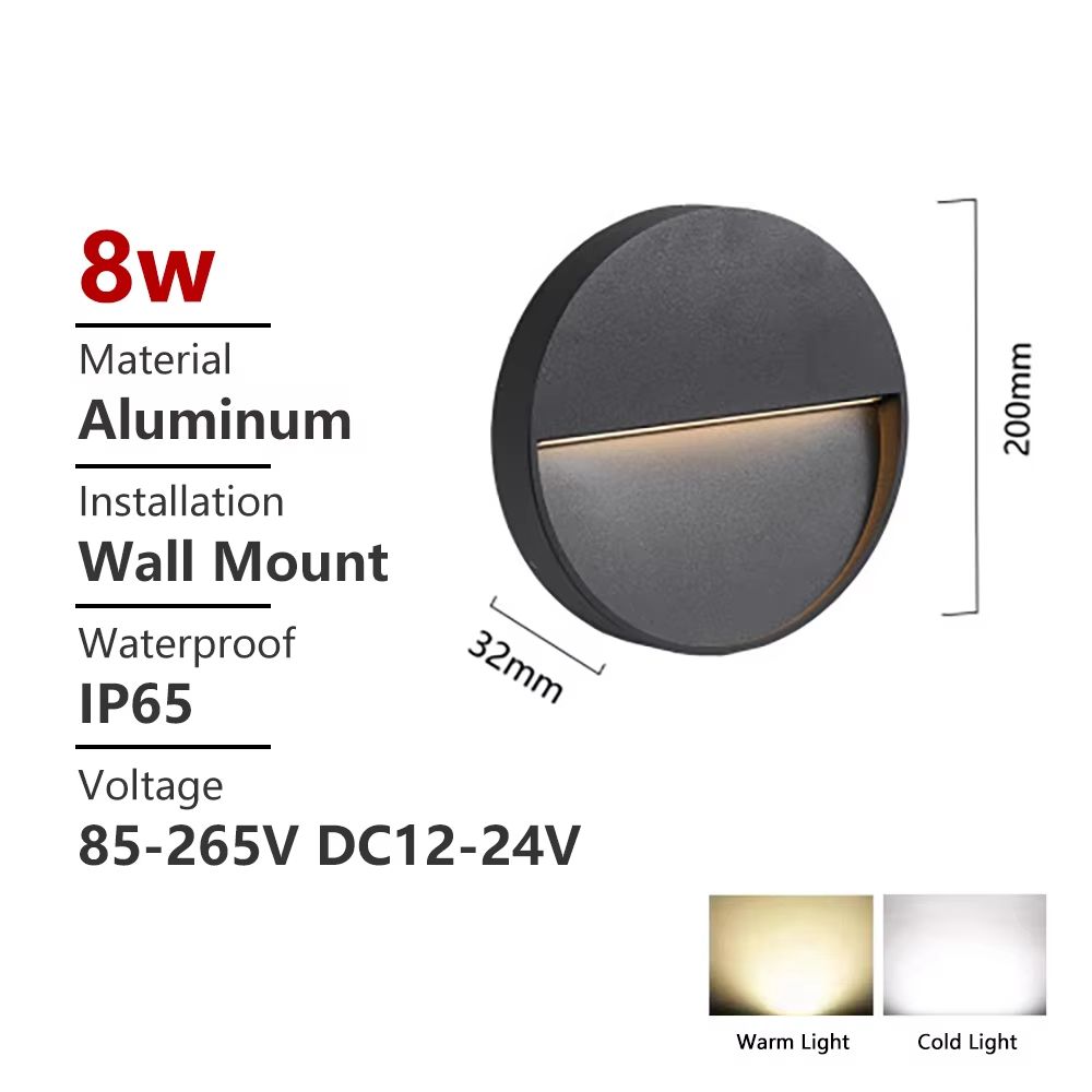 SANDIY Outdoor Waterproof LED Stair Light Wall Lamp Surface Mounted Terrace Porch Exterior Lightin 11