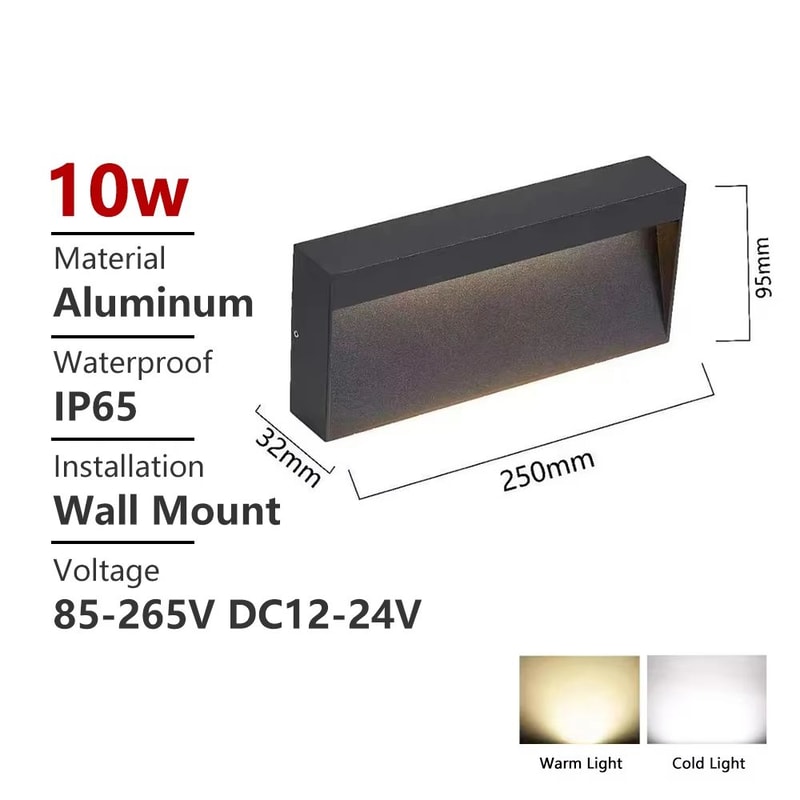 SANDIY Outdoor Waterproof LED Stair Light Wall Lamp Surface Mounted Terrace Porch Exterior Lightin 13