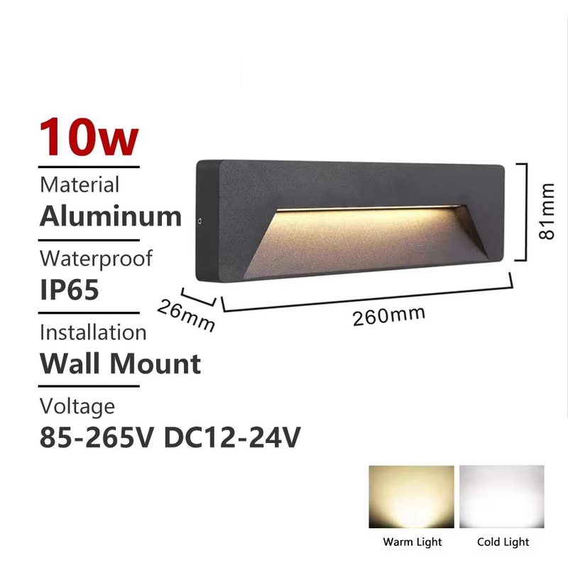 SANDIY Outdoor Waterproof LED Stair Light Wall Lamp Surface Mounted Terrace Porch Exterior Lightin 14