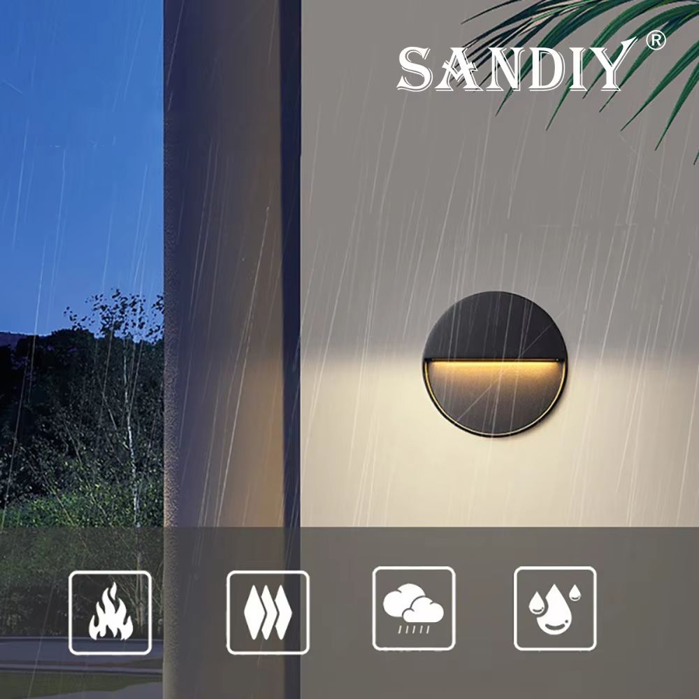 SANDIY Outdoor Waterproof LED Stair Light Wall Lamp Surface Mounted Terrace Porch Exterior Lightin 3