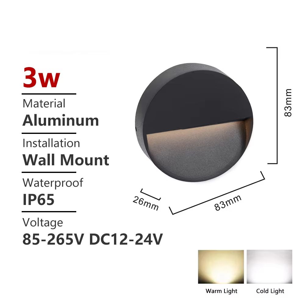 SANDIY Outdoor Waterproof LED Stair Light Wall Lamp Surface Mounted Terrace Porch Exterior Lightin 6