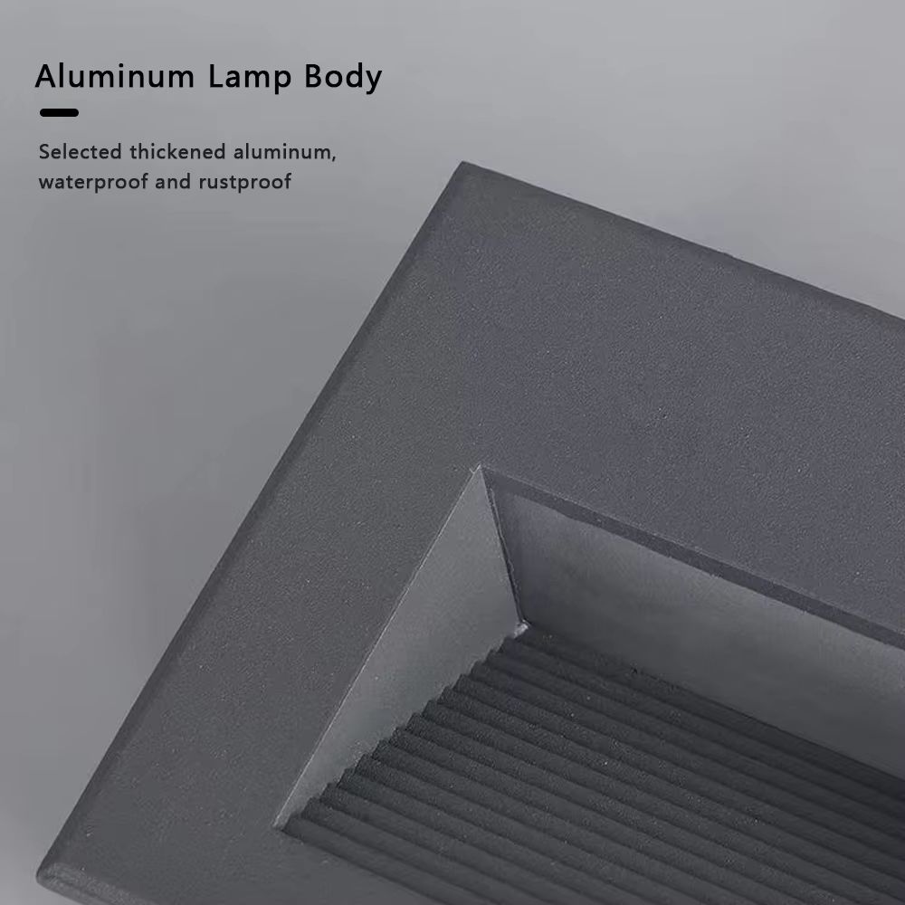 SANDIY Waterproof LED Stair And Step Light Outdoor Wall Sconce Embedded Nightlight For House Yard 4