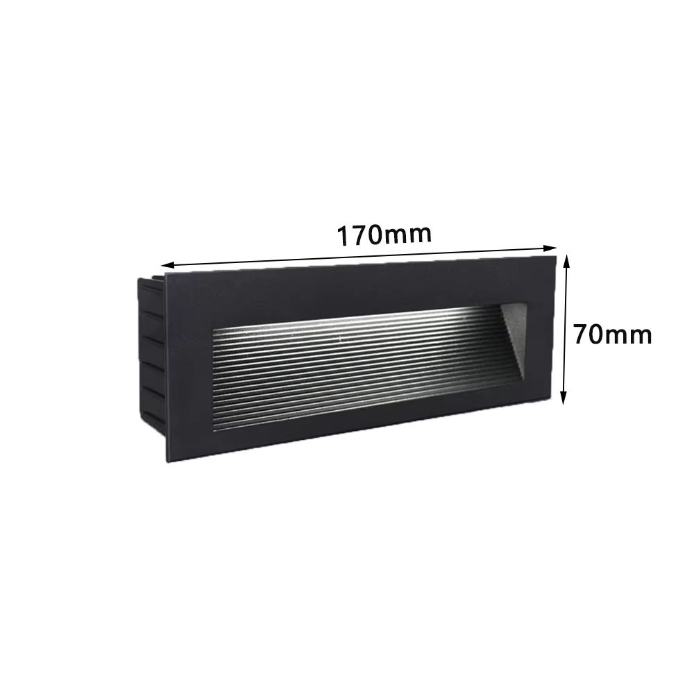 SANDIY Waterproof LED Stair And Step Light Outdoor Wall Sconce Embedded Nightlight For House Yard 9