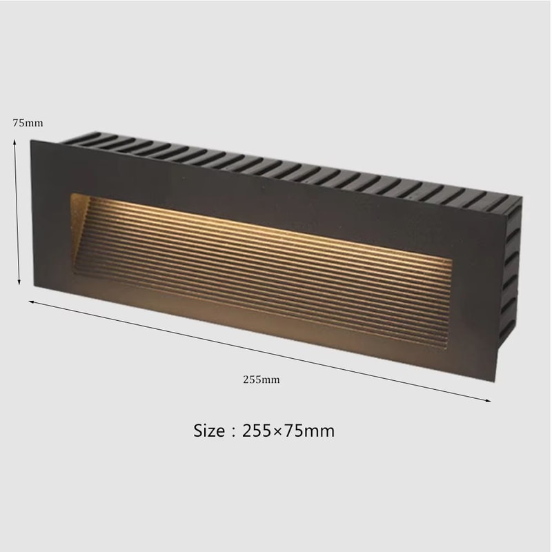 SANDIY Waterproof LED Stair And Step Light Outdoor Wall Sconce Embedded Nightlight For House Yard 13