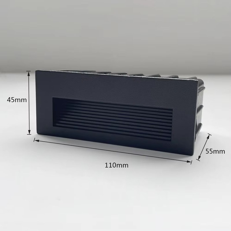 SANDIY Waterproof LED Stair And Step Light Outdoor Wall Sconce Embedded Nightlight For House Yard 7