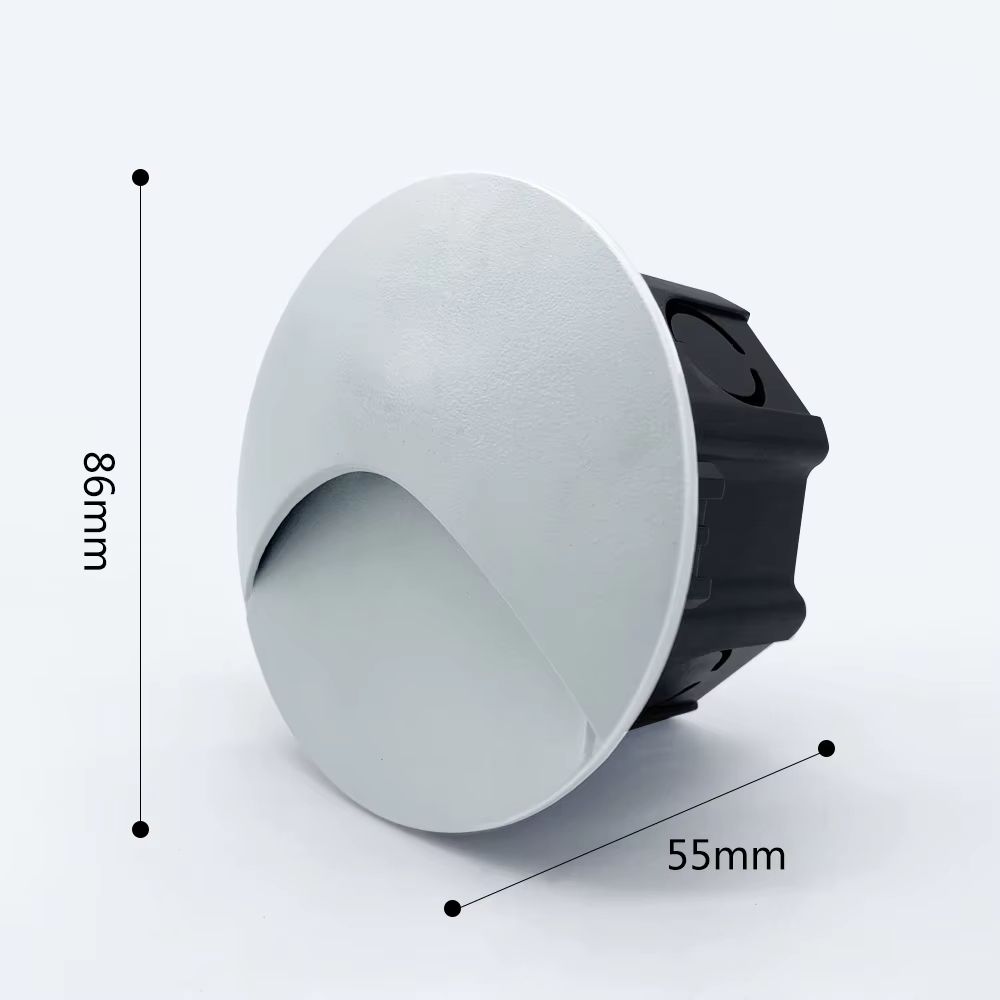 SANDIY Outdoor Sensor LED Embedded Wall Lamp With 60mm Box Waterproof Footlight For Stairs Steps G 10