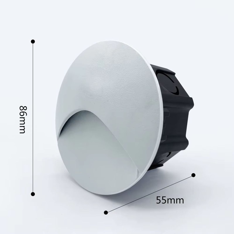 SANDIY Outdoor Sensor LED Embedded Wall Lamp With 60mm Box Waterproof Footlight For Stairs Steps G 10