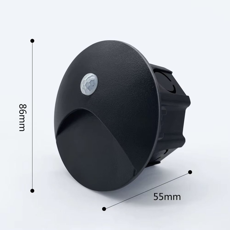 SANDIY Outdoor Sensor LED Embedded Wall Lamp With 60mm Box Waterproof Footlight For Stairs Steps G 8