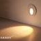 SANDIY Embedded Motion Sensor Stair Light Wall Sconce Indoor And Outdoor Step Lighting White Round 2