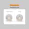 SANDIY Embedded Motion Sensor Stair Light Wall Sconce Indoor And Outdoor Step Lighting White Round 4