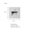 SANDIY Embedded Motion Sensor Stair Light Wall Sconce Indoor And Outdoor Step Lighting White Round 9