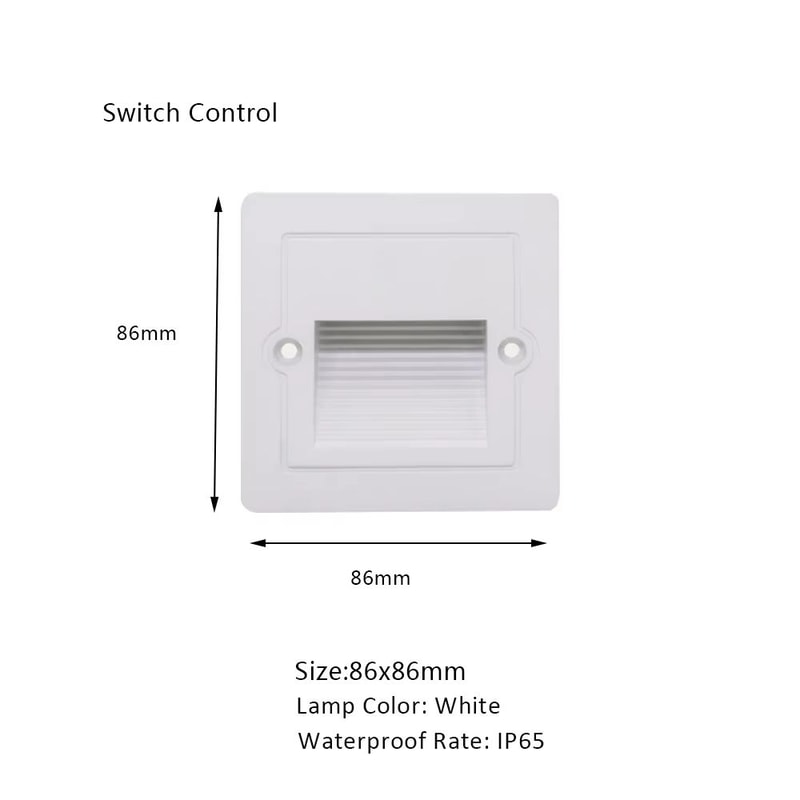 SANDIY Embedded Motion Sensor Stair Light Wall Sconce Indoor And Outdoor Step Lighting White Round 10