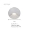 SANDIY Embedded Motion Sensor Stair Light Wall Sconce Indoor And Outdoor Step Lighting White Round 16