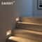 SANDIY American LED Step Light Wall Lamp With PIR Motion Sensor Recessed Night Lighting For Stairs 3