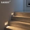 SANDIY American LED Step Light Wall Lamp With PIR Motion Sensor Recessed Night Lighting For Stairs 3
