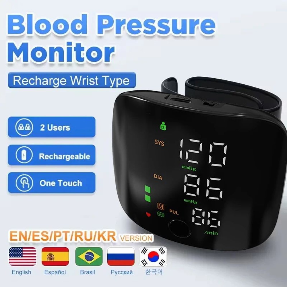 Portable digital blood pressure monitor