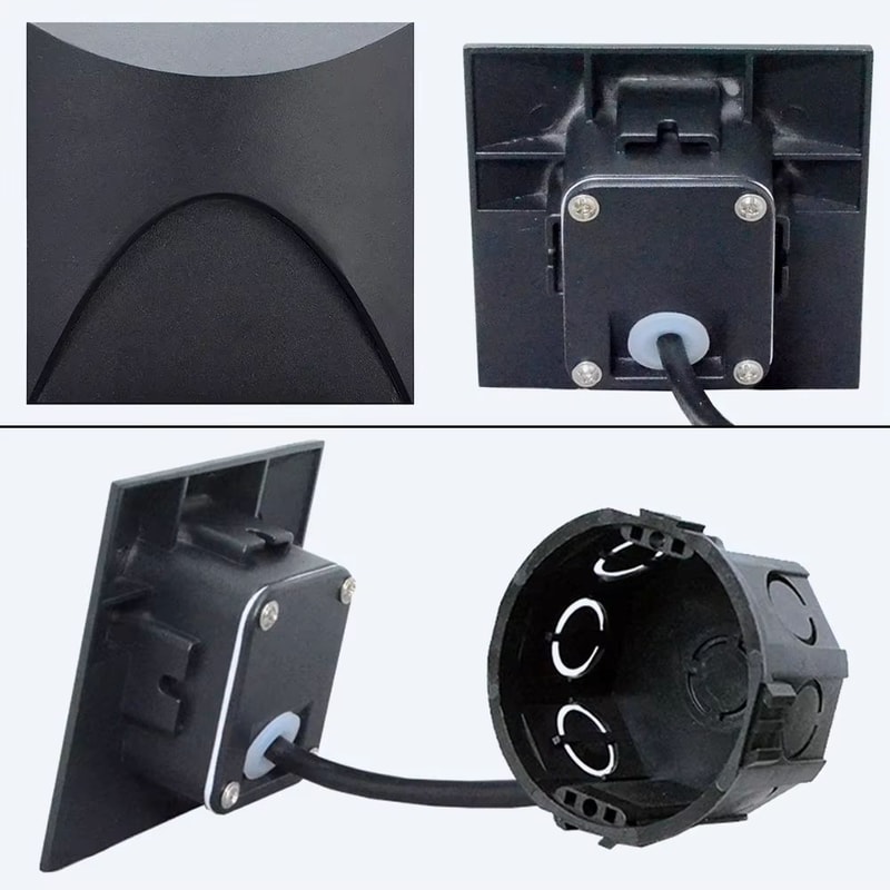 SANDIY Outdoor Stair Light Motion Sensor Wall Lamp Waterproof Exterior Sconce For Garden Yard Balc 4