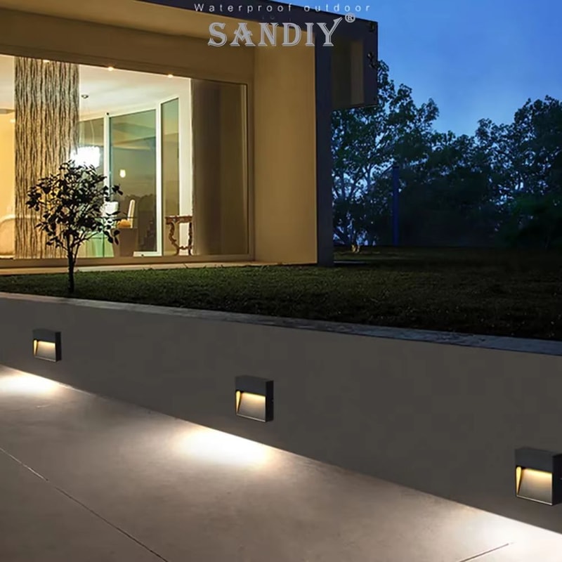 Outdoor LED Surface Mounted Light Waterproof Universal Wall Lamp For Garage Basement Passage Ramp E 4