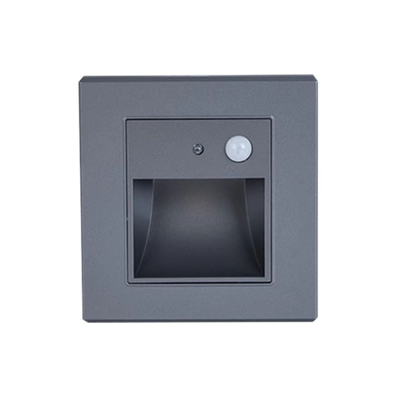 SANDIY Wall Lamp Sensor Stairs LED Light Recessed Intelligent Nightlight Sconce For Foyer Ladder C 9