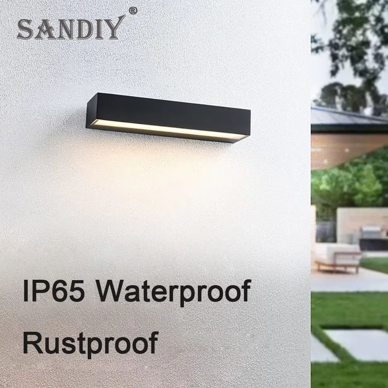SANDIY Outdoor Wall Light External Sconce Lamps Waterproof House Decor Lighting Fixture For Balcon 1
