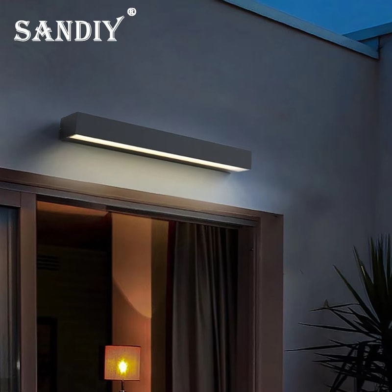 SANDIY Outdoor Wall Light External Sconce Lamps Waterproof House Decor Lighting Fixture For Balcon 3