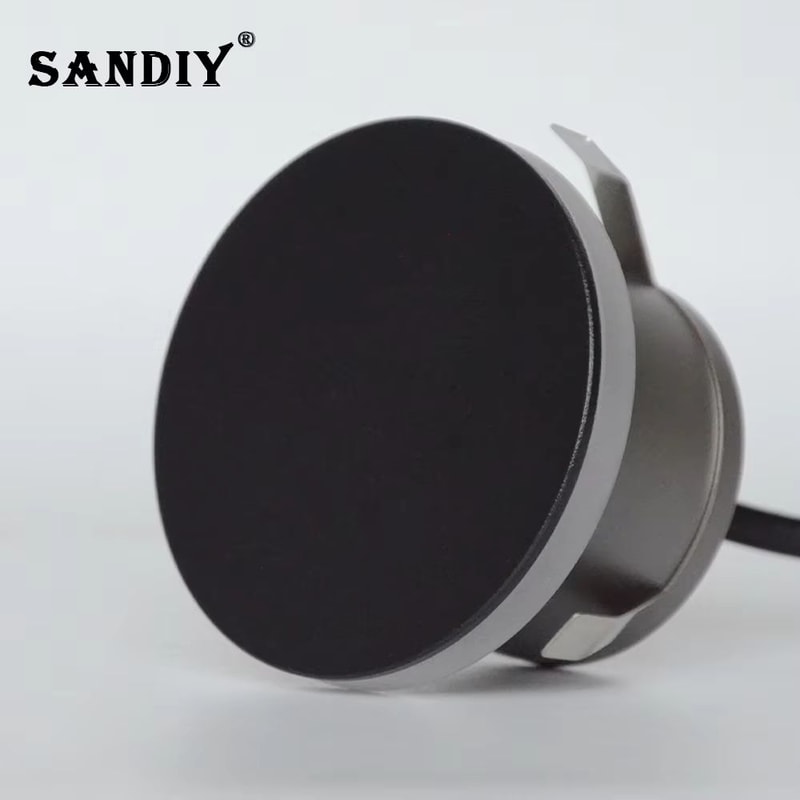 SANDIY LED Step Light Recessed Wall Lamp Round Stair Lighting Waterproof Indoor And Outdoor Lumina 4
