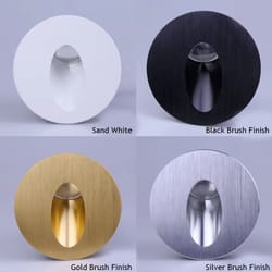 sandiy wall sconce lamps embedded with mounting box – round nightlight for stair, step, corridor, balcony luminaire (ac8