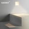 SANDIY Motion Sensor Wall Sconce Lamp Recessed Step Lights Frameless Stair Lighting For Home Decor 2