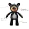 Plush Pet Squeaky Dog Toy Robust Canvas Bear Interactive Pet Toy For Fun Play 3