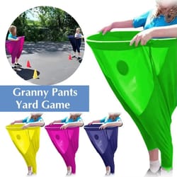 granny pants party rush yard game – funny backyard pitching game for family and kids