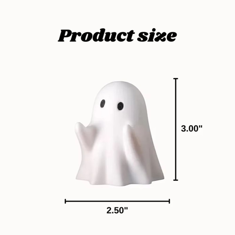 Ghost Pen Holder Resin Desktop Organizer Cute Office And Home Stationery Stand For Halloween Decor 2