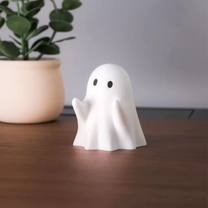 Ghost Pen Holder Resin Desktop Organizer Cute Office And Home Stationery Stand For Halloween Decor 4