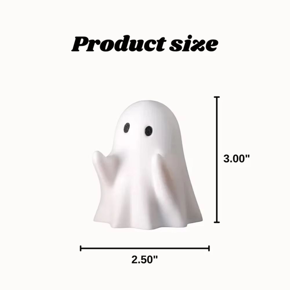 Ghost Pen Holder Resin Desktop Organizer Cute Office And Home Stationery Stand For Halloween Decor 6