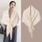 Womens Thickened Warm Neck Wrap Autumn And Winter Triangular Knitted Shoulder Shawl 2