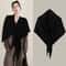 Womens Thickened Warm Neck Wrap Autumn And Winter Triangular Knitted Shoulder Shawl 3