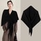 Womens Thickened Warm Neck Wrap Autumn And Winter Triangular Knitted Shoulder Shawl 3