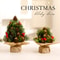 Mini Small Christmas Tree Tabletop Ornament Festive Desk Decoration For Holiday Decor 2