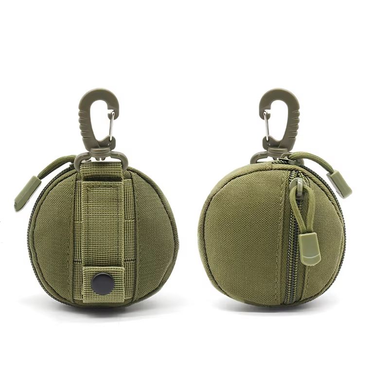 Tactical EDC Pouch Key Wallet Holder Compact Zippered Keychain Pouch For Men Coins Outdoor Camping 1
