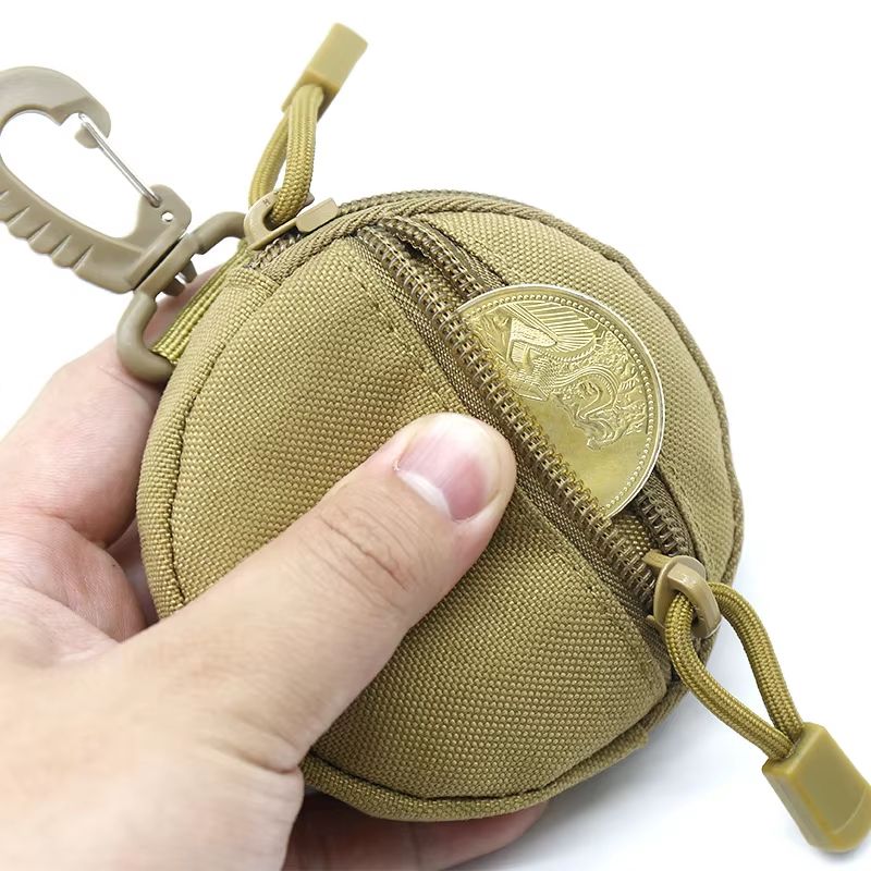 Tactical EDC Pouch Key Wallet Holder Compact Zippered Keychain Pouch For Men Coins Outdoor Camping 3