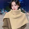 Knitted Winter Pullover Scarf Shawl Warm False Collar Turtleneck With Slit For Cozy Layering 5