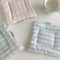 Korean Style HandMade Cotton Coaster Set Checked Pattern Insulation Pad Table Mat For Home And Kit 3