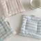 Korean Style HandMade Cotton Coaster Set Checked Pattern Insulation Pad Table Mat For Home And Kit 3