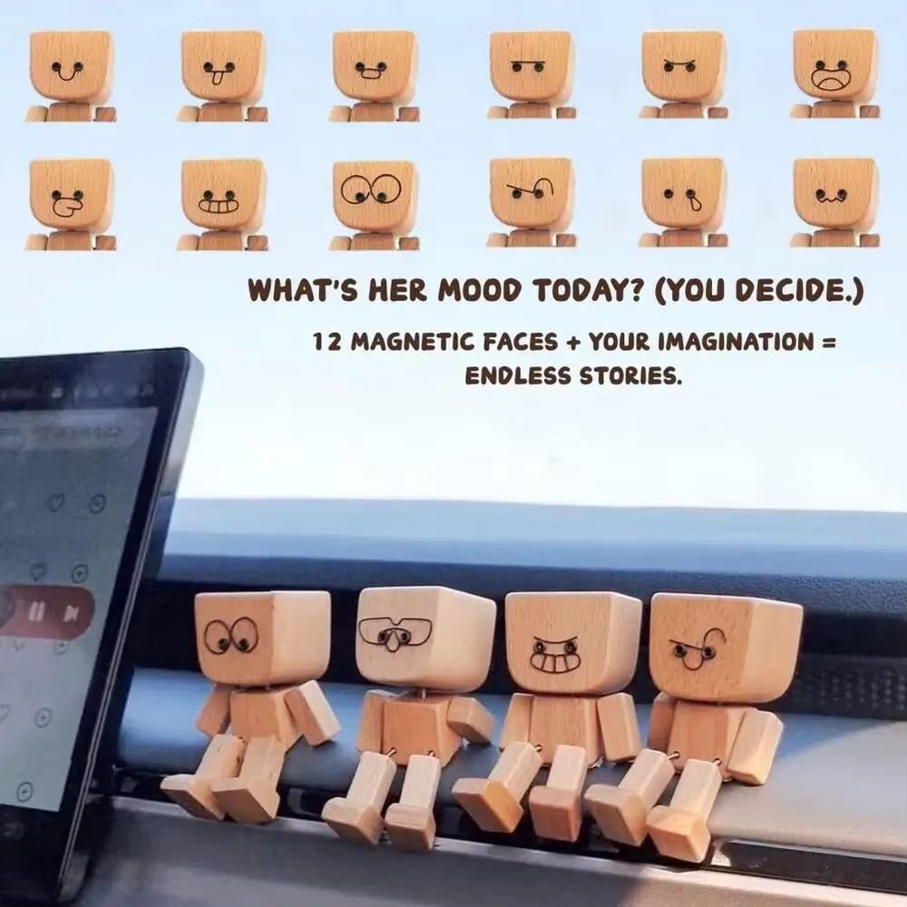 Creative Wobbly Leg Puppet Dashboard Ornament Funny Car Interior Decor 2