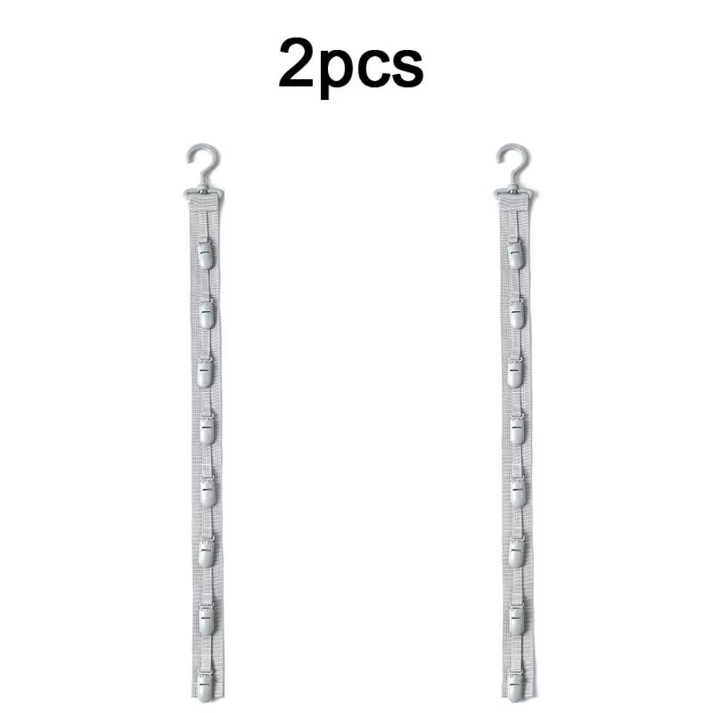 Hanging Rope Hat Rack With Storage Clips For Closet Bedroom 7